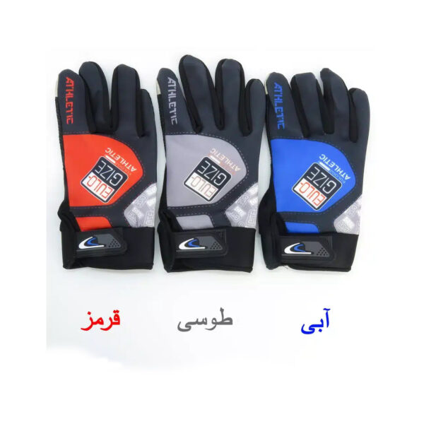 Hand Gloves Black Blue Touch