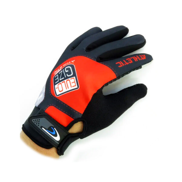 Hand Gloves Black Red Touch