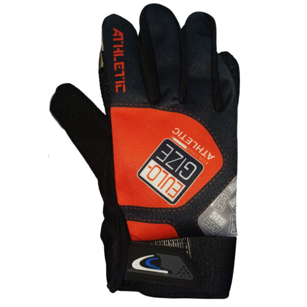 Hand Gloves Black Red Touch