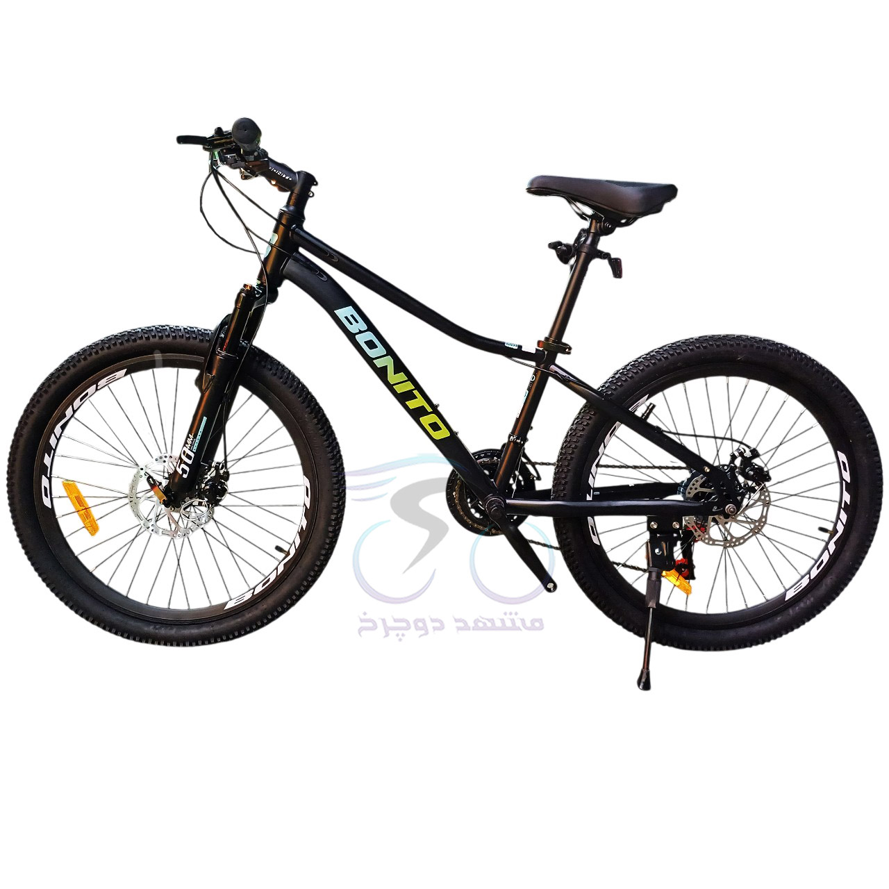 دوچرخه کوهستان بونیتو مدل SD400 سایز 24 دیسکی بدنه آلومینیومی دنده 21 سرعته